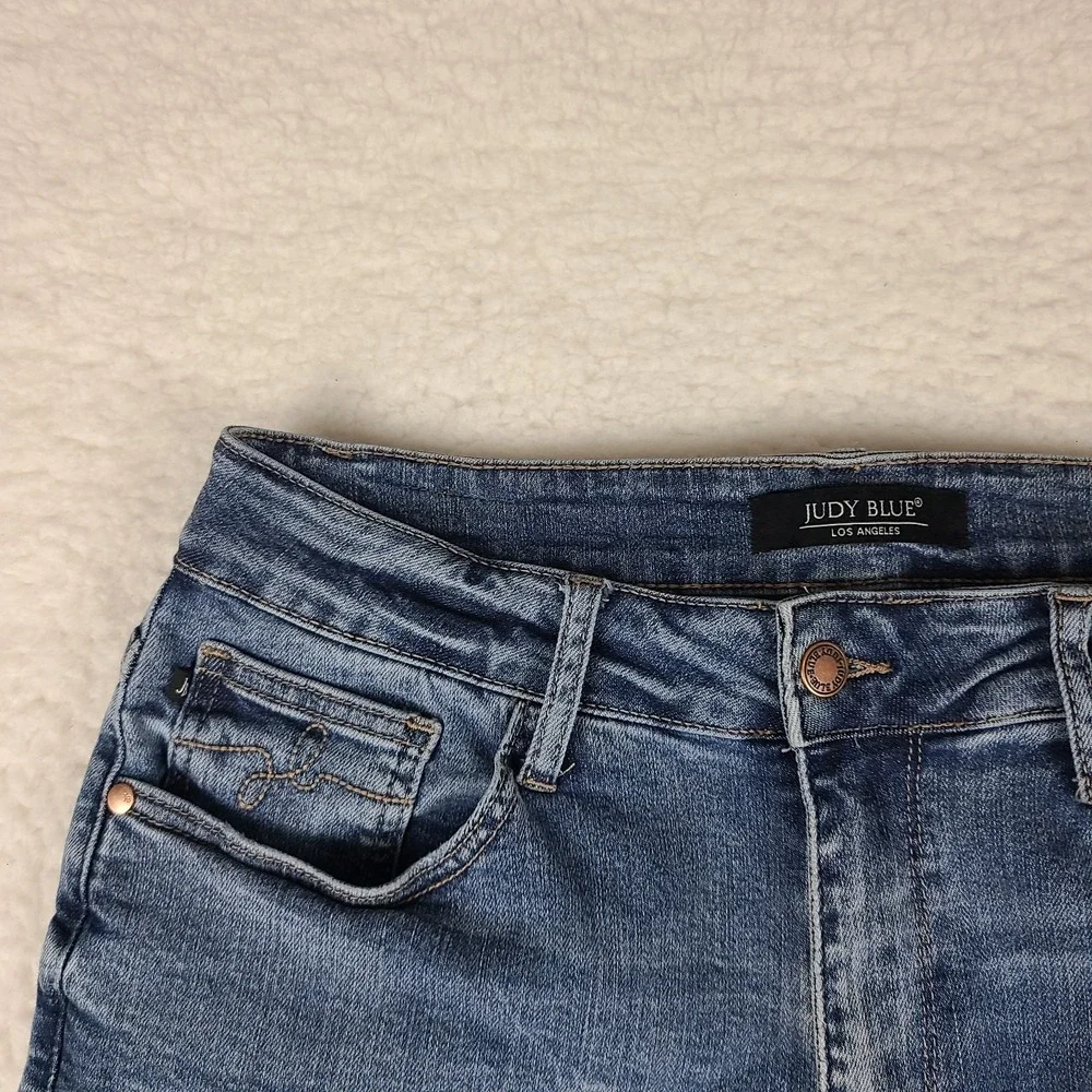 Judy Blue Jeans Womens 14W Blue Skinny Jegging Medium Wash Denim JB88259